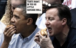 Obama Cameron hot dog Obama Cameron hot dog