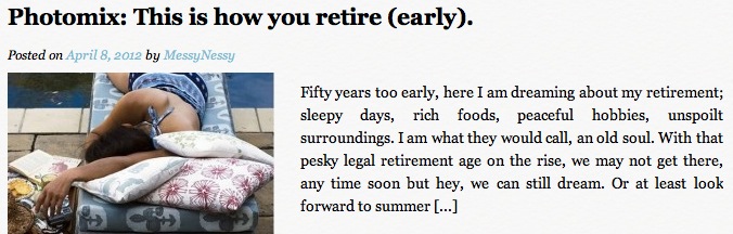 Retire early